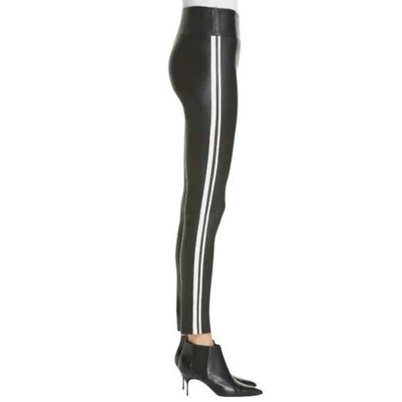 SPRWMN Leather Ankle Legging in Black Stripe M - Picture 3 of 8